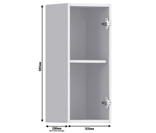 Шкаф 30 см навесной с фасадом Бруклин